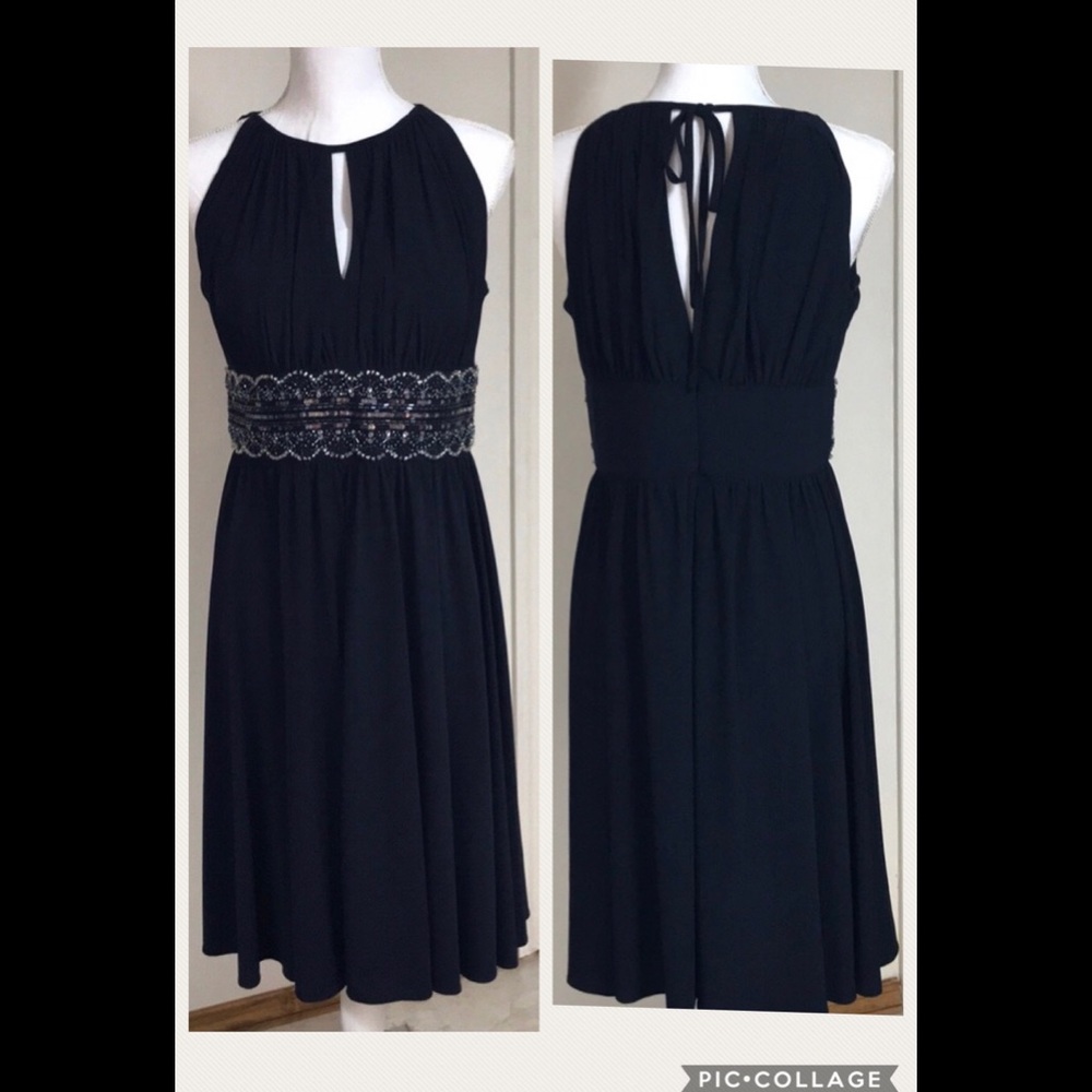 NWOT Navy evening dress sequin